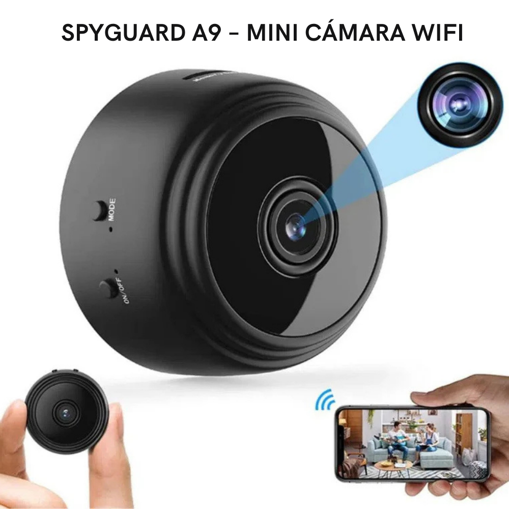 SPYGUARD A9 – MINI CÁMARA DE SEGURIDAD WIFI HD 1080P | PROTEGE LO QUE MÁS TE IMPORTA CON VIGILANCIA DISCRETA Y EN TIEMPO REAL | ENVÍO GRATIS 🇨🇴